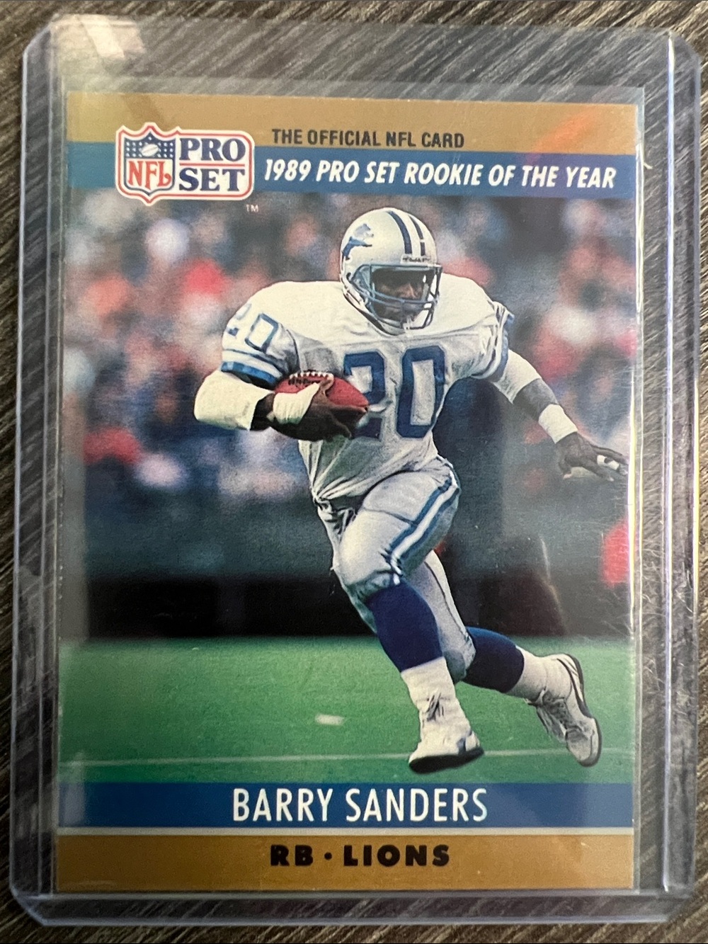Pro Set Barry Sanders Rookie Card - White & Blue